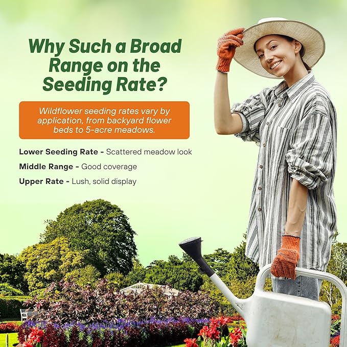 Outsidepride Deer Proof Wildflower Seed Mix - 1/4 lbs. Colorful Blend of Easy to Grow, Drought-Tolerant Annual & Perennial Wildflower Seeds for a Deer-Free,Vibrant Meadow & Pollinator-Friendly Garden