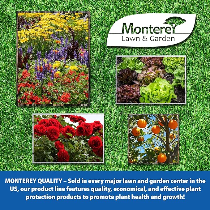 Monterey Nutra Green 5-10-5 + Micronutrients, Fertilizer for Ornaments, Fruits, Vegetables, Gardens, Trees & Shrubs, 1 Quart, Apply with Sprayer