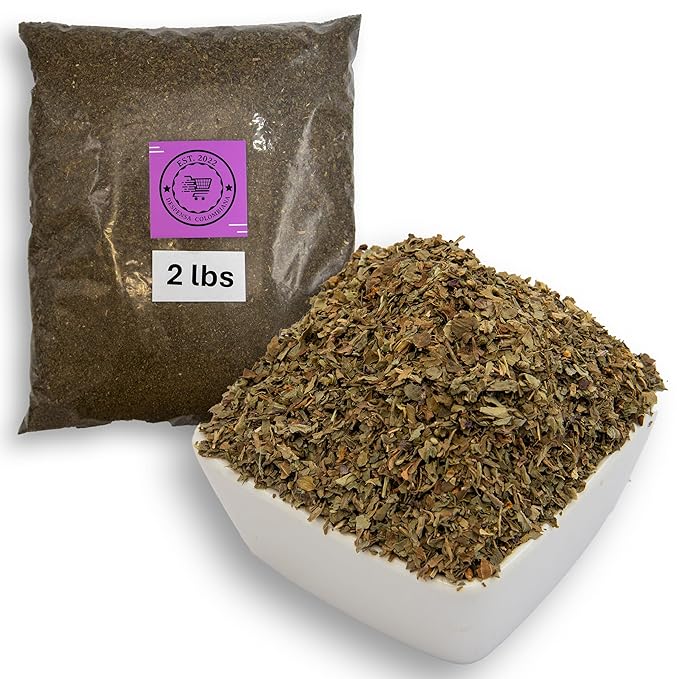 2 LBS Basil Rubbed Bulk - Despensa Colombiana Dried Basil Bulk, Albahaca 32 OZ - Rubbed Basil Herb ideal for Cooking and Seasoning