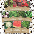 Organic Southern Garden Seeds Variety Pack - 10 Individual Packs - 2026 Season - Sugar Ann Snap Pea, Sweet Crimson Watermelon and More! for Indoor & Outdoor Planting (Non-GMO, Certified Organic)