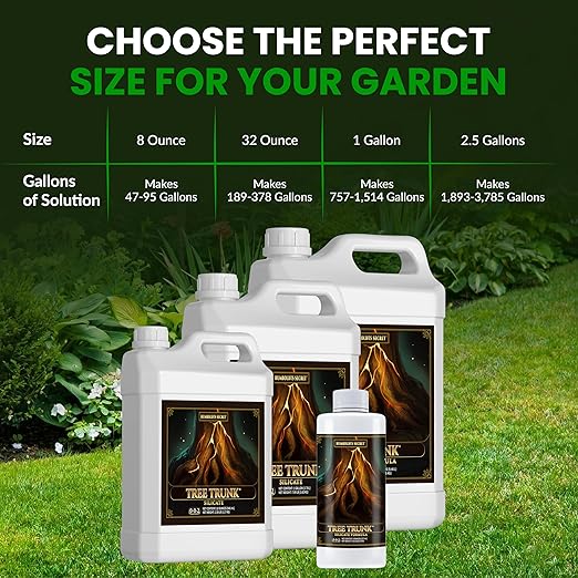 Humboldts Secret Tree Trunk | Potassium Silicate Additive | Liquid Fertilizer for Thicker Stalks, Stress Resistance & Branch Development | Indoor & Outdoor Plant Food, Hydroponic Nutrients, 8 Ounce