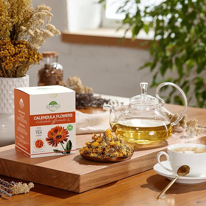 4 oz. Calendula Tea Dried Calendula Flowers Herb Herbal Marigold Tea - 113g Herb