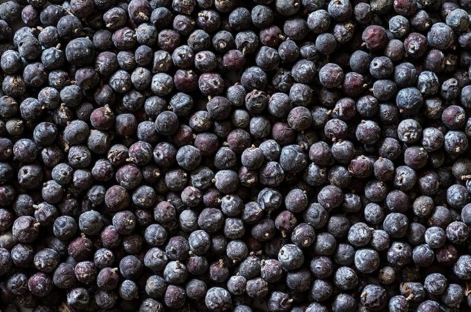 Juniper Berries - 16Oz (Real Wild Harvest) | 100% USDA Certified Organic | Bulk Juniper Berry (juniperus communis fructus) | Herbal Infusion| Cooking Meat | Seasoning Beef, Pork, Turkey Brine, Soups, Syrups and Tea | Wildcrafted in Albania