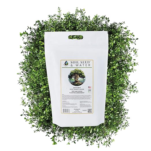 Soil Seed & Water Artemis Root Boost Organic Soil Amendment – Concentrated Fertilizer for Trees, Shrubs & Deep Root Growth - OMRI Listed Organic Fertilizer