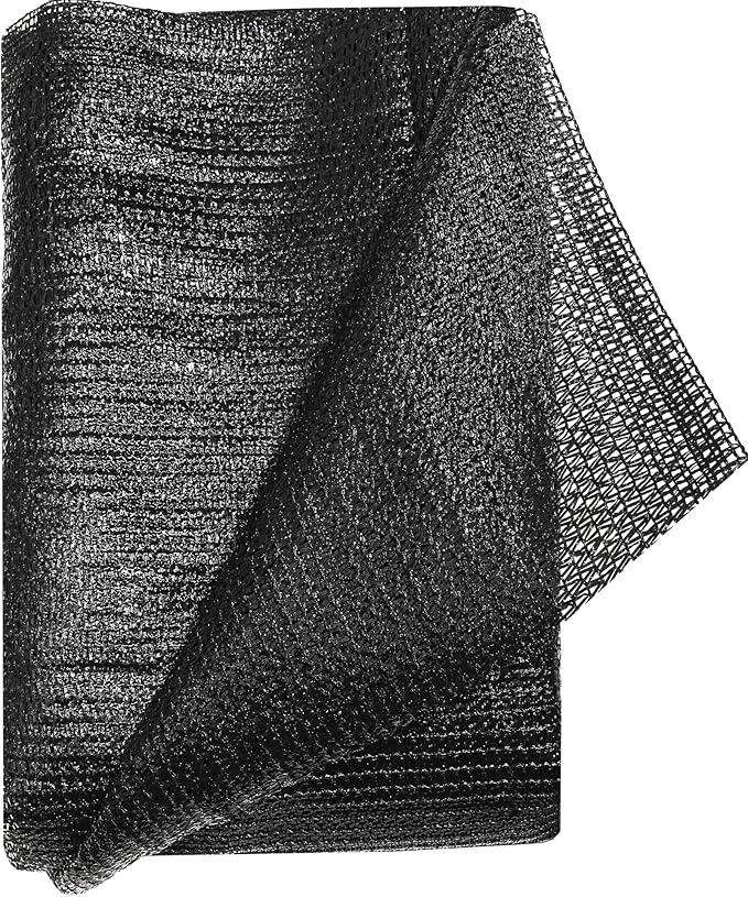 e.share Shade Cloth, 40%-50% Sunblock UV Protection, 6 FT X 20 FT, Black Sun Mesh Net for Garden Plant Cover,Flowers,Greenhouse,Patio,Vegetables,Chicken Coops