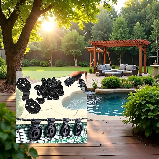 25 Pcs Black Shade Cloth Heavy Duty Lock Grip, Removable and Reusable Shade Cloth Clips for Sun Shade Net Fastening Clip, Plastic Clips for Anti Bird Netting Garden Netting Plant Support Structures