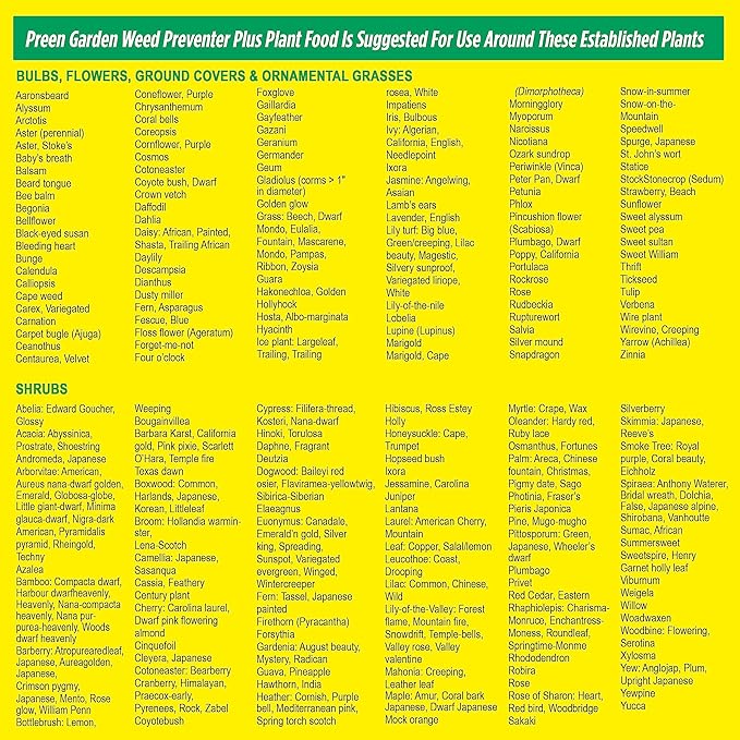 Preen Garden Weed Preventer Plus Plant Food - 16 lb. Pail - Covers 2,560 sq. ft.