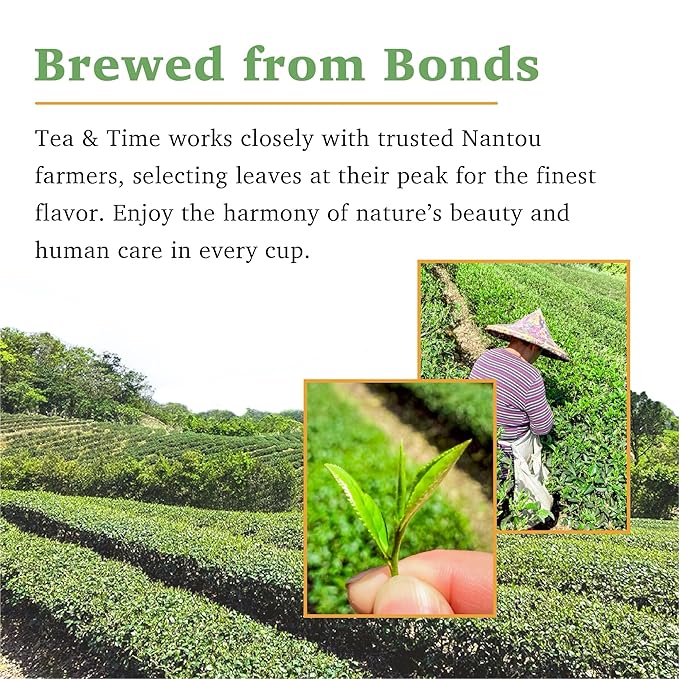 TEA & TIME Oolong Tea Loose Leaf – Four Seasons Spring Oolong (Sijichun), Premium Taiwanese Oolong Tea, Fragrant Chinese Tea Leaves, Fresh Aroma, (100g / 3.5oz)