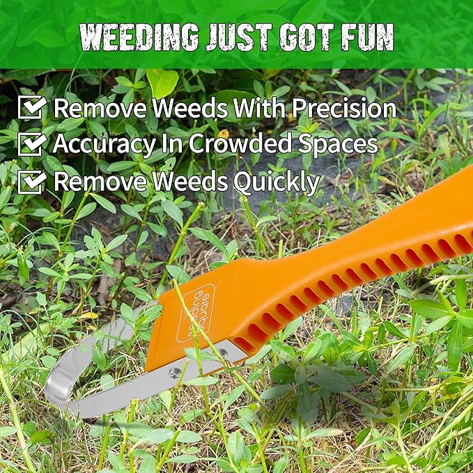 Seeding Square Sneaky Weeder Handheld Gardening Tool for Precise Weeding | Ergonomic, Lightweight, and Durable Manual Weeder for Vegetable Gardens and Flower Beds