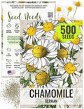 Seed Needs, German Chamomile Seeds - 500 Heirloom Seeds for Planting Matricaria recutita - Medicinal Herb for Indoor/Outdoor Gardens, Non-GMO & Untreated (1 Pack)