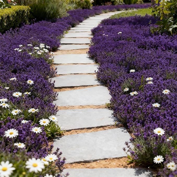 Creeping Thyme Seeds for Planting, 14000+ Outdoor-Non-GMO Thymus Flowers Seeds, Plant in Your Home Garden Backyard