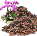 Orchid Potting Bark-14QT Organic Orchid Bark for Plants, All Natural Pine Bark Wood Chips for Houseplant Mulch, Orchid Plants Root Development, Mulch for Potted Plants