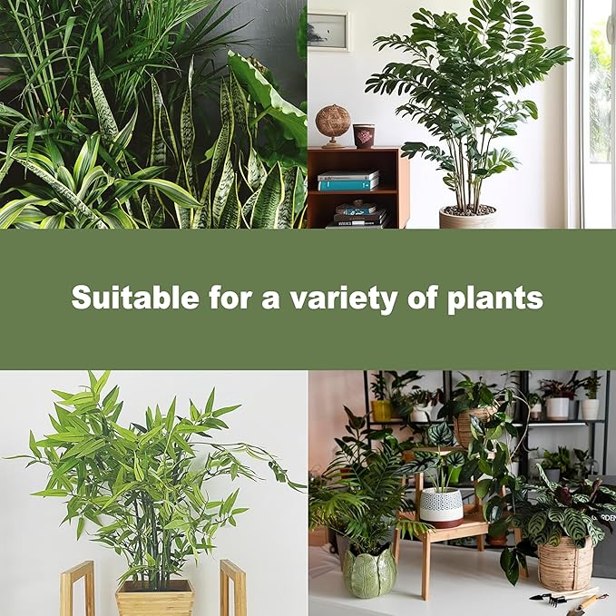 4PCS Metal Plant Stakes for Indoor Plants, 4.3 * 4.1 in Stackable Monstera Stem Support Hook for Growth, Stabilizer for Leaves & Adjustable Clamp Set Accessories for Climbing Plants (Ring)
