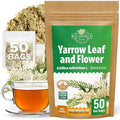 50 Bags Yarrow Herb Dried Yarrow Leaf & Flower Herbal Tea (Achillea Millefolium Tea) - 50 Count 1.5g Bags Herb Tea Milenrama Hojas