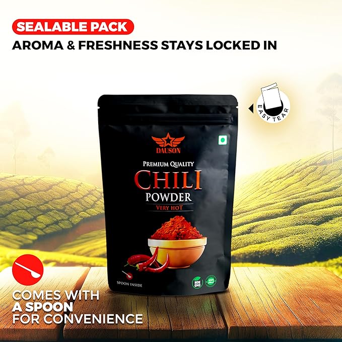 Hot Chili Powder – 100% Pure & Natural | Finely Ground Chili | No Additives or Fillers | Aromatic, Earthy Flavor for Cooking | 25g Sample Available | Kitchen Essential for Global Cuisine