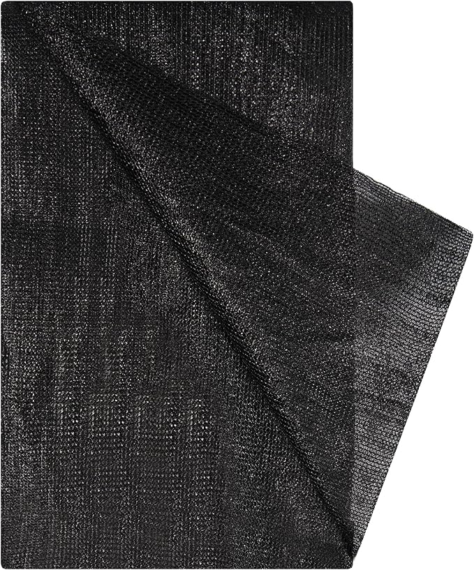 e.share Black Shade Cloth, 90%-95% Sunblock UV Protection, 10 FT X 14 FT, Roll Shade Sun Mesh Net for Garden Plant Cover,Flower,Greenhouse,Vegetable, Chicken Coop,Patio Kennel,Swimming Pool,Car Cover