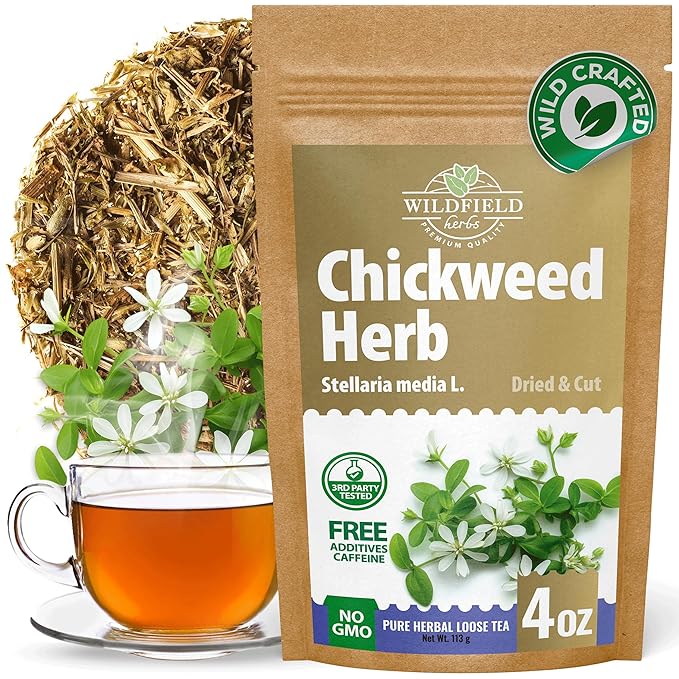 4 oz. Chickweed Herb Chickweed Tea (Stellaria Media) - 113g (4 oz) Herbal Tea Hierba De La Gallina Capiqui