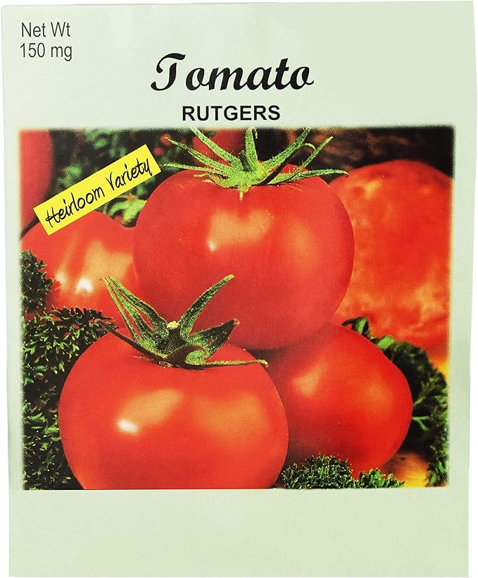 Set of 25 Tomato Rutgers Vegetable Seed Packs - 100% GMO Free - Heirloom - Black Duck Brand (25, Tomato- Rutgers)