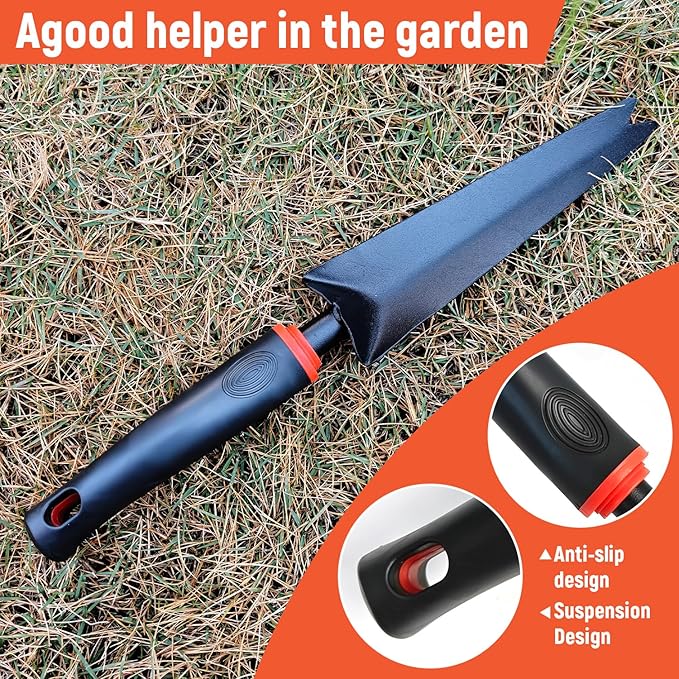 Hand Weed Puller Tool, Carbon Steel Forked Head Weeder Puller for Courtyards and Gardens