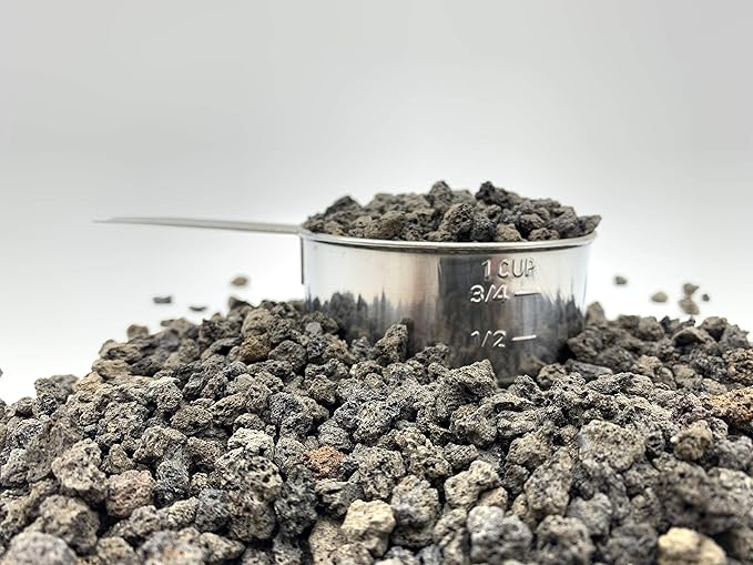Black Lava Rock | 2 Quarts Bag | 1/4” Particle Size | Soil Aggregate for Bonsai, Cactus, Succulents, Aquariums, and More | Enables Optimal Drainage and Soil Aeration | The Bonsai Supply