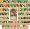 Organic Seeds Ultimate Variety Pack - 60 Individual Packs - 2026 Season - Genovese Basil, Nantes Carrot, Roquette Arugula and More! for Indoor & Outdoor Planting (Non-GMO, Certified Organic)