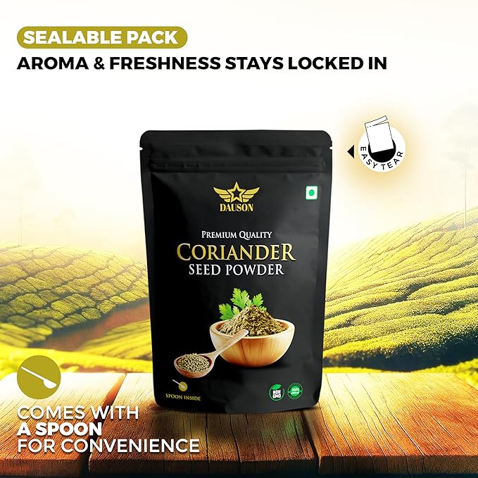 Coriander Seeds Powder – 100% Pure & Natural | Finely Ground Coriander Seeds | No Additives or Fillers | Aromatic, Earthy Flavor for Cooking | 25g Sample Available | Kitchen Essential for Global Cuisine