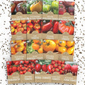 Organic Tomato Ultimate Seed Variety Pack - 17 Individual Packs - 2026 Season - Black Krim, Golden Jubilee, Cherokee Purple and More! for Indoor & Outdoor Planting (Non-GMO, Certified Organic)