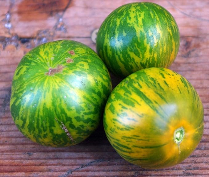 Seeds Vegetable Tomato Green Zebra Indeterminate - 50 Seeds