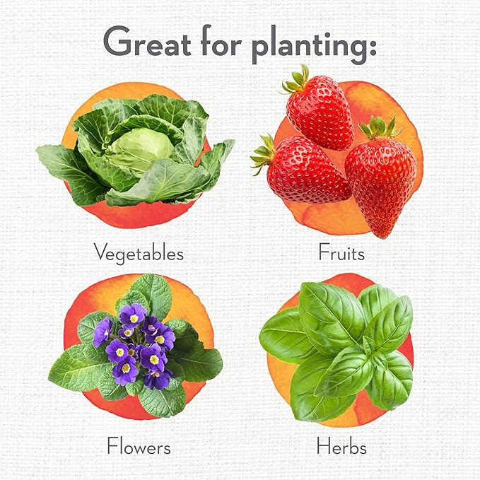 Whitney Farms Organic Potting Soil - Natural Indoor and Outdoor Container Mix for Vegetables, Herbs and Flowers, Feeds Plants up to 2 Months - 8 qt.