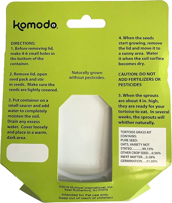 Komodo Grow Your Own Tortoise Grass
