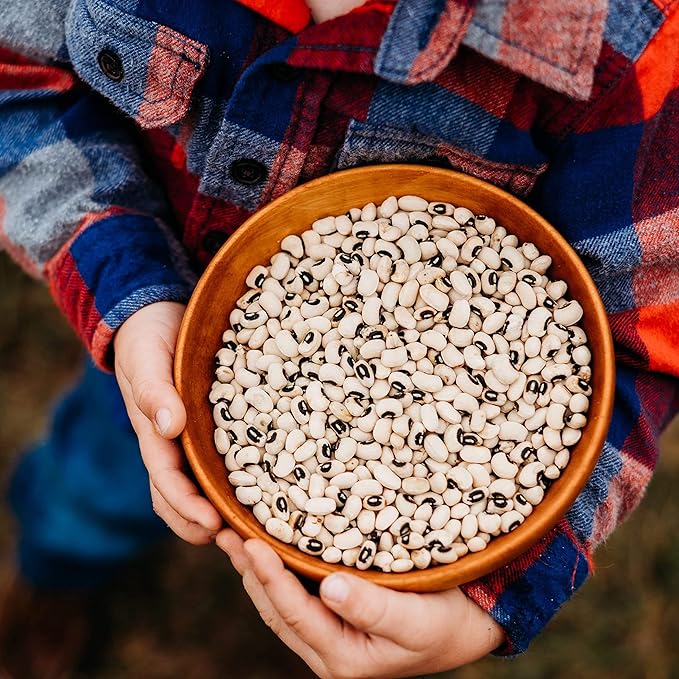 California Blackeye No. 5 Cowpea - 50 Seeds - Heirloom & Open-Pollinated Variety, USA-Grown, Non-GMO Vegetable Cow/Southern/Field Pea Seeds for Planting Outdoors in a Home Garden, Thresh Seed Company