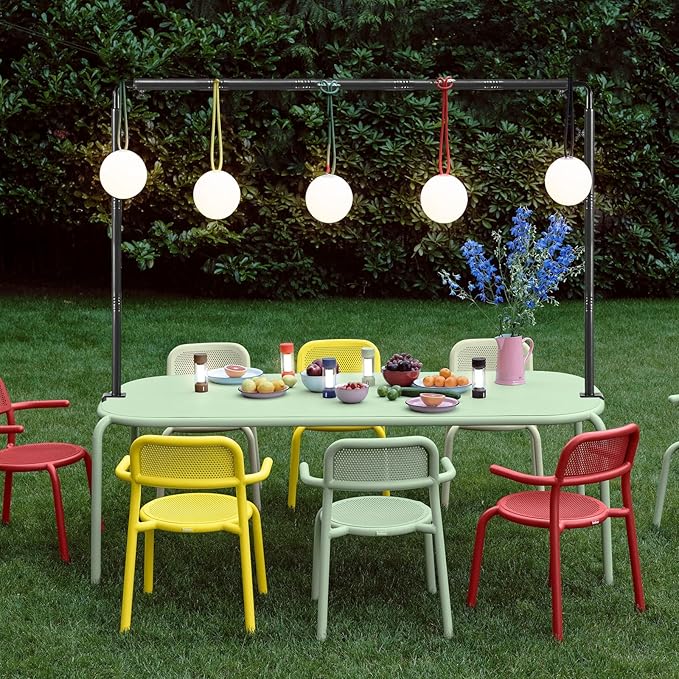 Over The Table Rod Stand with Clamps Adjustable 31"-110'' Length 31"-64" Height Table Balloon Arch Stand with Storage Bag Metal Decorating Rod for Table Hanging