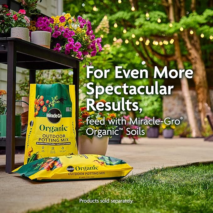 Miracle-Gro Organic Plant Food - Use with Indoor or Outdoor Plants, Organic Liquid Fertilizer for Containers and In-Ground Gardens, OMRI Listed, 32 fl. oz.