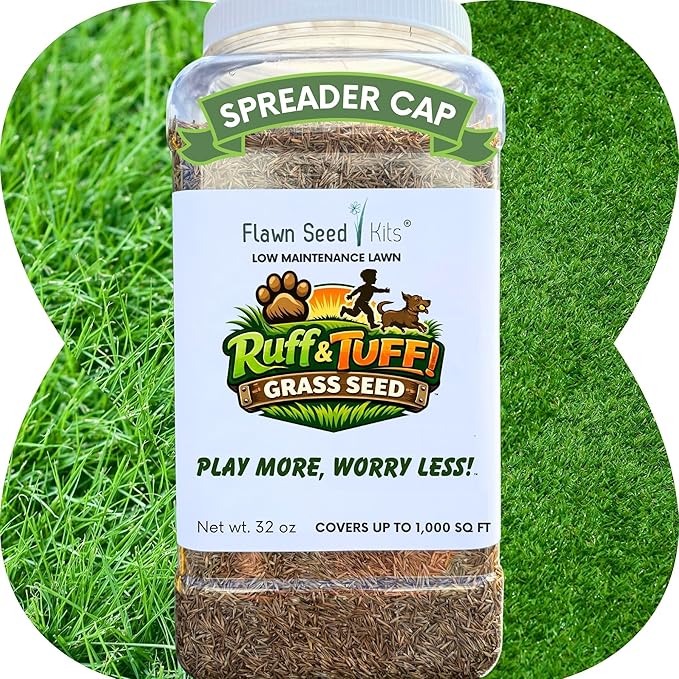 Ruff and Tuff Mow Less Fescue Grass Seed (Fescue Grass Seed, 1000 sq ft Shaker)