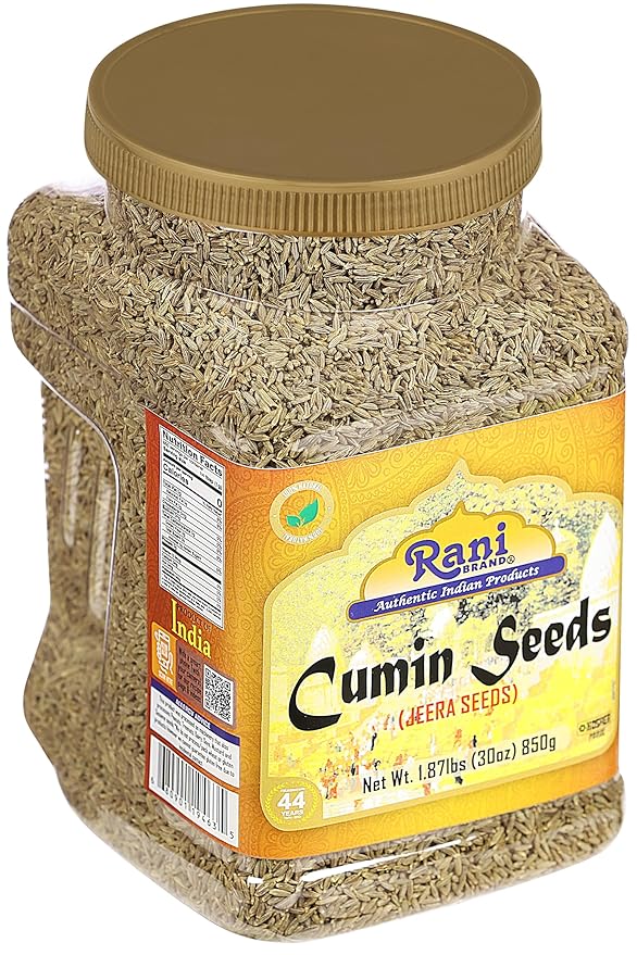 Rani Cumin Seeds Whole (Jeera) Spice 30oz (1.87lbs) 857g PET Jar ~ All Natural | Gluten Friendly | NON-GMO | Kosher | Vegan | Indian Origin