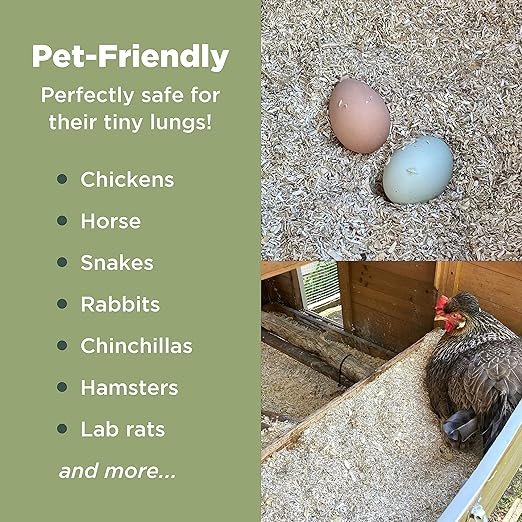 Hemp Nesting Fiber - 1 lb Chicken Nest Box Pad Hemp Fiber Fill - Absorbent DUST Free- Egg Laying Chickens coop, Horse stall, Rabbit, Reptile, Hamster, Cage Fibre, FiberFill Washable - Grown in USA