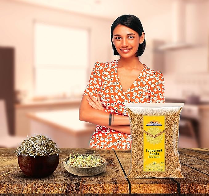 Rani Fenugreek (Methi) Seeds Whole 80oz (5lbs) 2.27kg Bulk Trigonella foenum graecum ~ All Natural | Vegan | Gluten Friendly | Non-GMO | Kosher | Indian Origin, used in cooking & Ayurvedic spice
