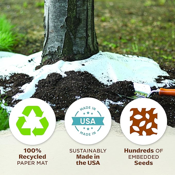 BloomingBulb Seed Mat - Easy to Plant and Grow Garden Seeds - Creates Fragrant, Vibrant Flower Garden (Sunflower Garden) (Pack of 2)