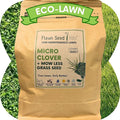 Flawn Seed Kits Micro Clover Seed + Mow Less Fine Fescue Grass, Low Maintenance, Eco-Lawn, Covers up to 500 Sqft