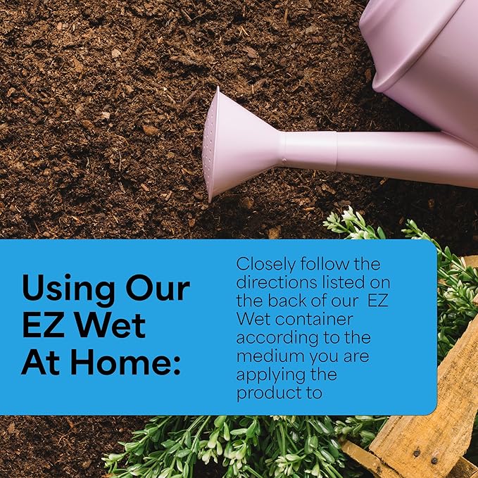 Grow More EZ Wet Soil Penetrant 26% - 1 Quart of Biodegradable Non-Ionic Surfactant - Soil Wetting Agent for Better Drainage & Liquid Aeration for Lawns, Nurseries, & Landscaping