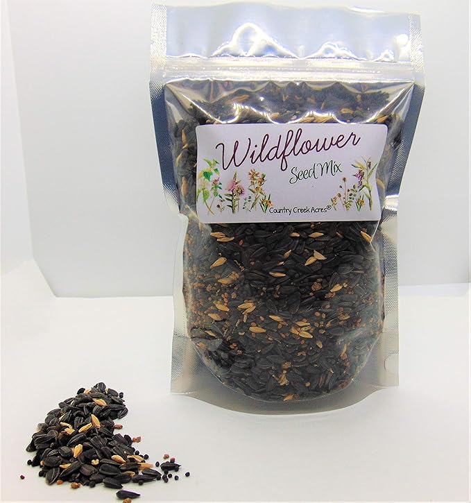 Wildflower Seed Mix, ASSORMENT of Perennial & Annual, 4 Ounce Package