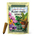 The Old Farmer's Almanac Houseplant & Flower Plant Food Mini Spikes - NPK 5-5-5 for Continuous Feeding and Vibrant Colors (12 Mini Spikes)
