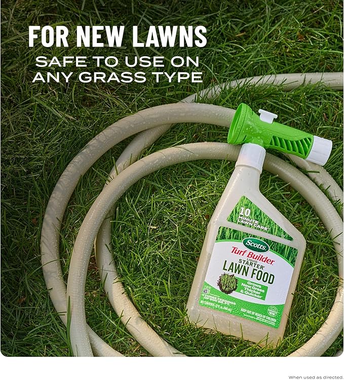 Scotts Turf Builder Liquid Starter Lawn Food Refill, Lawn Fertilizer for New Grass, 7-12-15, 32 fl. oz.