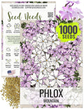 Seed Needs, Mountain Phlox Seeds - 1,000 Heirloom Seeds for Planting Linanthus grandiflorus - Annual Flowers to Attract Pollinators to a Butterfly Garden (1 Pack)