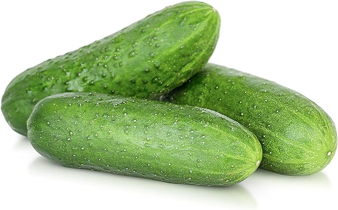 TKE Farms & Gardens - Cucumber Seeds, Straight Eight, 55 Non-GMO Heirloom Pickling Cucumber Seeds, Ideal for Slicing, Salads and Crisp Pickles, Includes Easy-to-Follow Instructions, Qty 1