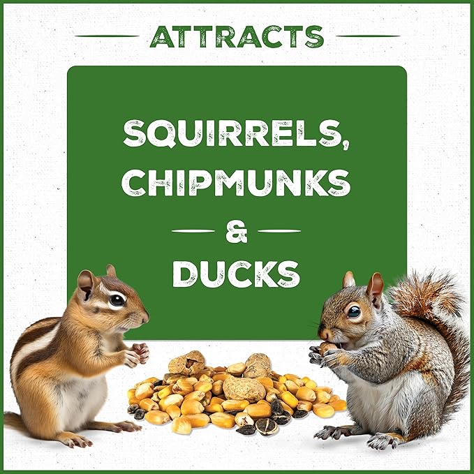 Pennington Pride Squirrel & Critter Blend, With Sunflower Seeds and Peanuts for Squirrels, Helps Keep Critters Away From Bird Feeders, 10-lb. Bag