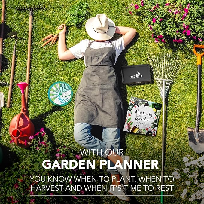 CraftSaints Garden Planner, Vegetable Planting Chart Wheel, Perpetual Outdoor & Indoor & Greenhouse Plant Care Guide, Homestead Planting Almanac, Essential Accessory for Gardeners & Farmers