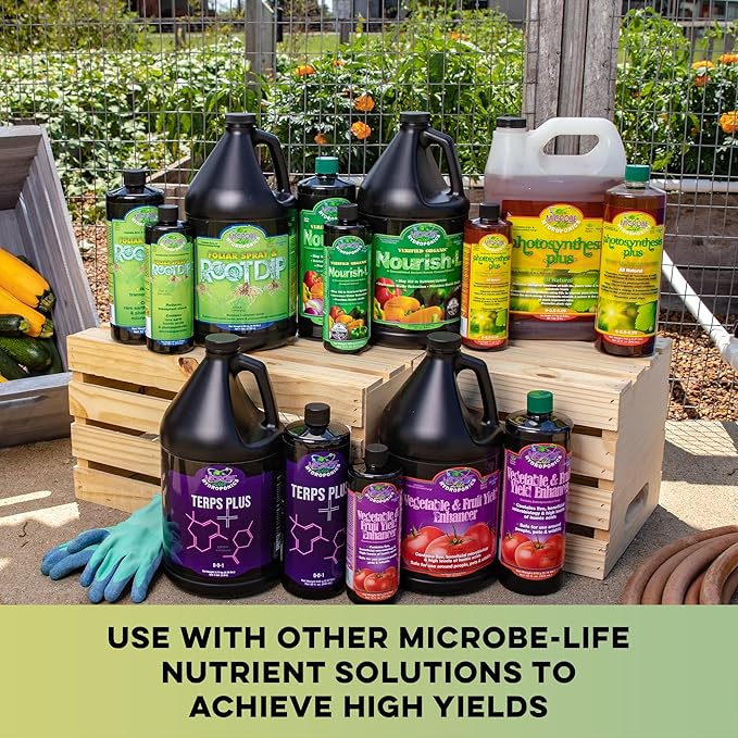 Microbe Life Hydroponics Premium Vitamins & Amino Acids Essential for Maximum Plant Growth and Root Uptake, Use with Any Feeding Systems Including Hydroponics or Soil, 16 Ounces