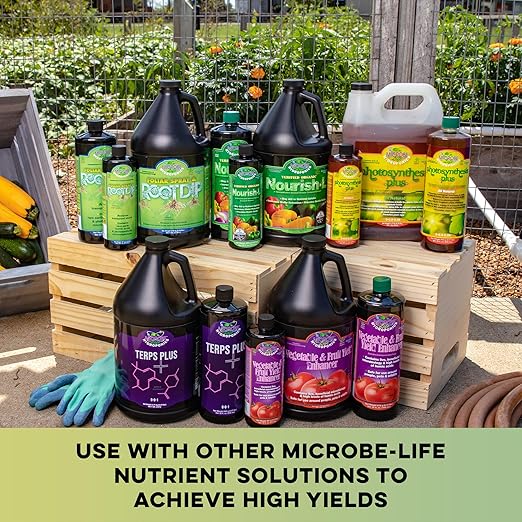 Microbe Life Hydroponics Premium Foliar Spray & Root Dip for Fruits & Vegetables, Use with Any Feeding Systems Including Hydroponics or Soil, for Sale in California and Missisippi, 16 Ounces