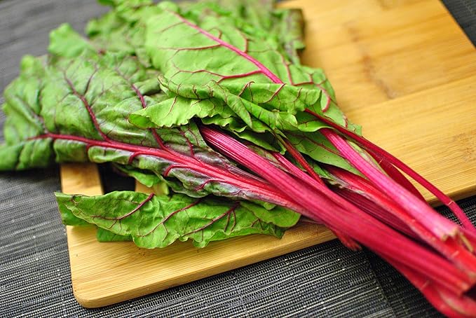 Ruby Red Swiss Chard Seeds 25 Count, COOL BEANS N SPROUTS Brand. Heirloom. Non-GMO. Home Gardening.